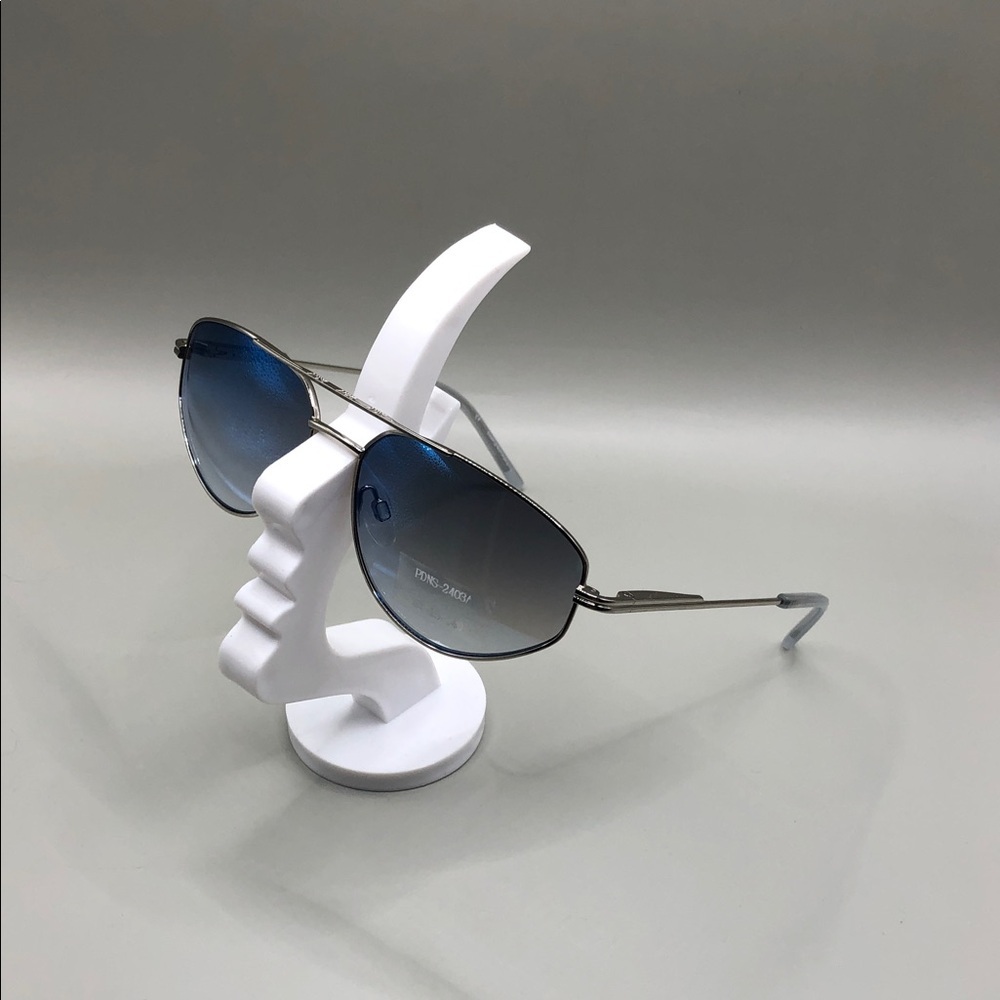 DKNY aviator style metal sunglasses UNISEX sample gradient lens.